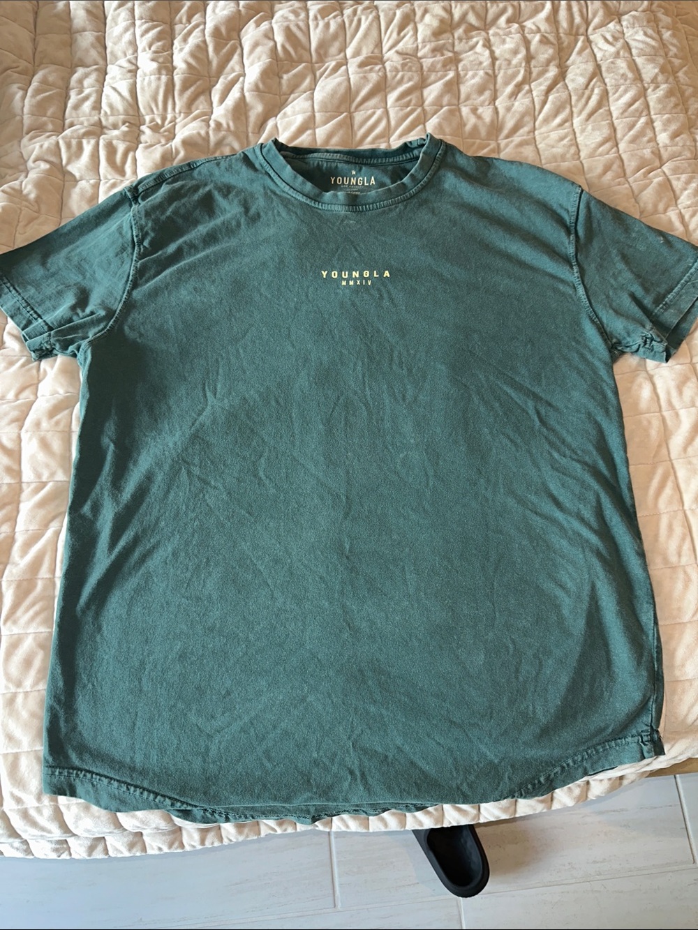 YoungLA Teal Short-Sleeve Crewneck Tee